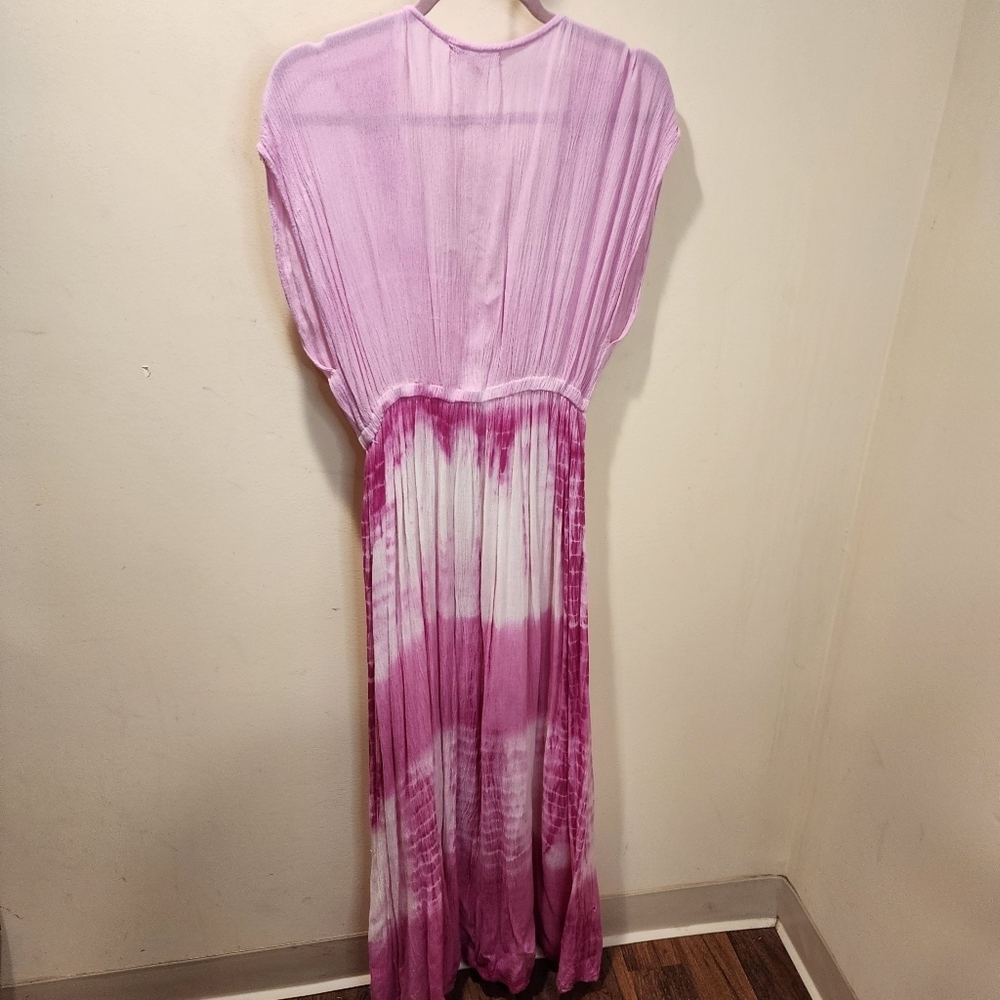 EXIST Women's Pink Tie Dye Maxi dress size M - Picture 7 of 14